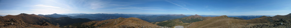 360°-градусна панорама Чорногірського хребта